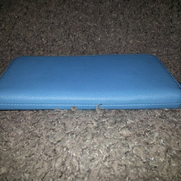 FOSSIL-TORI-Zip Clutch-Wallet-Caribbean Blue-New with Tag - Picture 5 of 6